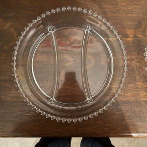 Imperial (Depression) Glass Candlewick Hors d'Oeurves Dish